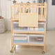 Beste Liebe Multifunktionales Baby Windel Tisch Baby BB Schüttelbett Massivholz Neugeborene Kleideranpassung Berührungstischmassage und Badepflege Tisch Seitentafel Gestein Windel