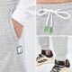 Langsha sweatpants men's autumn and winter trendy, comfortable and versatile casual pants men's drawstring sports leggings men's pants light gray XL recommended 110-130Jin Jin equals 0.5 kg