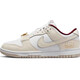 耐克（NIKE）女鞋2025夏季Dunk Low低帮复古板鞋运动鞋休闲鞋DH9765 DV1160-100米白红金属扣 36.5
