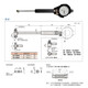 
Mitutoyo Mitsubishi inner diameter dial meter dial meter measuring small hole diameter high accuracy 511-211 6-10 lever meter 511 511-724-20100-160mm dial