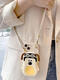 Face shell vivo y200 mobile phone case full cover y77 soft Y76s Y74s women's Y93s anti-fall 85 oblique straddle lanyard 73s silicone y200i cartoon x90 coin wallet y100 Dongbai dog coin wallet mobile phone case + leather pattern crossbody vivo X70