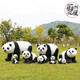 Weiran Flower House outdoor simulation panda ornaments garden landscape fiberglass sculpture park courtyard community animal decorations 1.3 meters walking panda