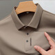 T-shirt à manches longues à manchette à manches longues Montagut Montagut Mulberry Silk à manches à manches longues, la chemise de base de polo mince d'été masculine s'ustie en blanc [6339] xl [140-155jin [Jin est égal à 0,5 kg]]]