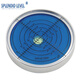 Metal universal level bubble high-precision level bead level with strong magnetic level ruler round level multi-type 60*12mm silver shell 6 points blue water