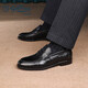 Zapatos de hombres Goldlion Shoes Casual Zapatos de moda Personalidad de cuero Combinados mocasines G582330093AAA Black 41