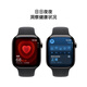 Apple/苹果 Watch Series 10 智能手表GPS+蜂窝款46毫米石板色钛金属表壳黑色运动型表带S/M MWYU3CH/B