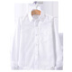 Xin Yueqing boys' white shirt long-sleeved pure cotton new style fashionable no-iron spring and autumn children's performance white shirt white pocket long-sleeved black tie 150