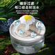 欧曼丽莎猫咪饮水机自动循环恒温加热冬季喝水器流动小猫酸奶机宠物喂水碗 升级防干烧【水晶弯管】透明白盖