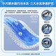 Little Swan Water Cube Wasch- und Trocknungssatz 10 kg Trommelwaschmaschine Vollautomatisch + Wärmepumpe Trockner-Milbenentfernung TG100V186W + 135W Old Trade-In New Home Appliances National Subvention