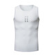 WOSAWE Cycling Basement Sweatshirt Road Bike Mountain Bike Sleeveless Quick-Drying Sweat-Absorbent Vest Men's Sports Underwear Wing Transparent - White Sleeveless Sweatshirt/High-Gloss Reflective L (Suitable for 65-75kg)