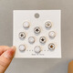 Daiyan neckline anti-glare concealed buckle clothes chest fixed brooch button accessories pins sewing-free artifact invisible small buckle anti-glare concealed buckle random 10 pieces