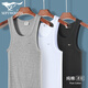 Septwolves ribbed vest men's pure cotton bottoming sweatshirt summer hurdle sports fitness sweat-absorbent breathable sling sleeveless inner wear pure cotton thick thread style white + black + gray 3 pieces XL (175) recommended 130-150Jin Jin equals 0.5 kg
