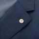 
Blue Leopard (LAMPO) [Silk-wool two-color] Business suit Men's mid-blue slim light formal wear wedding dress suit top jacket Suit (middle blue) 48 (175/96) R