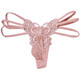 Ropa interior para hombres PERVERTED SEDUCCIÓN Butterfly Hollow tanga Lace Sexy Gran tamaño Correa sin trazada Pasión Black Butterfly-Thong Apertura
