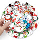 50 Christmas Little Snowman Stickers Migne Cartoon 2d Diy Matériau fait à la main Décoration imperméable ne répète pas Girl Heart Thermos Cup Guitar crayon Guka Hand Account Stickers [50 Images Ne répète pas] Snowman-686 5-8cm