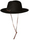 BRIXTON Men's Wool Felt Wide Brim Fedora Hat Adjustable All-Season Outdoor Leisure Black Large