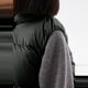 jnby by JNBY Jiangnan cloth children's clothing autumn and winter girls thin down vest A-shaped hem down jacket children 1N9C13601 046 cast iron gray 130 cm