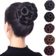 Qumeisi wig, ball, hairpin, hairpin, flower bud hair accessories, grabber style nine-flower curls, five-color hairband, black brown