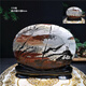 爱韵馨华礼品 奇石草花石天然原石 国画石屏风画面观赏玉石摆件办公室摆件 71-158-795