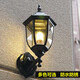 Yilin European-style outdoor wall lamp, retro courtyard garden corridor lighting, balcony outdoor waterproof lamp, wall lamp, garden lamp, bronze (free 3-watt LED bulb)
