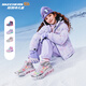 Skechers斯凯奇儿童秋冬保暖运动鞋舒适闪灯休闲棉靴302677L 677L薰衣草色/多彩色/LVMT 28.5