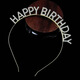 Dai Yan Happy Birthday Headband Goddess Rhinestone Crown Atmosphere Letter Headband Dress Up Korean Hairpin Headband Hair Accessory Birthday Hairband Silver