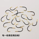 Ghost tooth Izu barbed fishhook spread with crooked mouth hook reinforced carbon steel small crucian carp carp hook fishing supplies black gold ghost tooth Izu 50 pieces No. 3