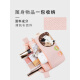 卡拉猫（HIKOSEN CARA）甜甜圈猫咪卡包迷你女手拿化妆包零钱包小包包 璃宽茶