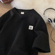 T-shirt à manches courtes Shannu pour la marque de mode d'été masculine American Cool Top Loose Casual Student Couple T-shirt à manches à manches 701 White XL [Ce style est trop grand, il est recommandé d'être 135-160 Jin [Jin est égal à 0,5 kg]]]