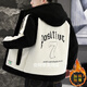 Wei Jie sheepskin coat for men's fur one-piece fake two-piece fermented fleece jacket for winter new cotton plus thickened cotton jacket for youth learning 9866-Black [added cotton plus thickened] M Recommended 75-100 Jin [Jin equals 0.5 kg]