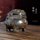 Auspicious beast Suanni plate incense burner alloy antique furnace indoor incense burner home decoration creative ornaments craft gifts antique style Suanni plate incense burner