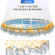Ximei large flying disc type netting disc fishing net throwing net hand throwing net fish net pounce to catch fish easy throwing spin net throwing artifact iron chain half finger monofilament line 360 ​​model