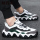 New Balance Summer Daddy Schuhe extra große Größe Sportschuhe Koreanische Version Vielseitige Freizeitschuhe plus Größe plus fette Herrenschuhe Little weiße Schuhe J983 Schwarz grau 42