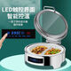 Suiqi Buffet Insulation Stove Electric Heating Dining Stove Stainless Steel Hotel Tableware Hydraulic Visual Buffy Stove Rectangular-Three Compartments 13.5L Knob Temperature Control