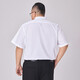 Xichen summer large size short-sleeved shirt men's plus size business casual no-iron loose bamboo fiber stretch formal shirt white 5XL 46 recommended (220-240Jin Jin equals 0.5 kg) Xichen summer large size short-sleeved shirt men's plus size business casual no-iron loose bamboo fiber stretch formal shirt white 5XL 46 recommended (220-240Jin Jin equals 0.5 kg)