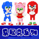 Xinz Hedgehog Sonic Le Строительные блоки высокие абованс мультфильмы.