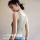 Cat man (MiiOW) suspender vest for women cool summer feeling modal cotton cover pair of breasts inside and outside wearing round neck slim T-shirt base top
