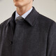 YOUNGOR (YOUNGOR) men's coat men's single-breasted jacket slim-fit business coat wool blend down liner VYSY015110CFY gray S 165/88A