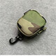 Billetera de monedas Qindu mini bolso de bolsa colgante pequeño bolso de cintura práctica bolsas de almacenamiento de la llave a los auriculares Bag negro