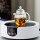 Lvchangming Kungfu glass teapot hand-held pot high temperature resistant glass pot with filter mini teapot