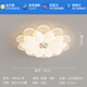 La première chambre de chambre principale de la lampe de la lampe simple moderne Creative Luxury Luxury Full Spectrum Protection des yeux pour enfants Light Yh826 Boule blanche + 52 cm + 56W Changement de lumière à trois couleurs (pas de télécommande)