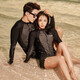 Yifu couple diving suit women's split long-sleeved sun protection jellyfish suit snorkeling suit surfing suit men's suit slimming swimsuit