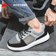 
Huili official mesh shoes men summer breathable thin board shoes men's shoes casual sports shoes men gray-black/1583 [mesh main recommendation] 40