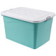 Chenzhi Shangpin Storage Box Extra Large Household Products Plastic Box Wholesale Storage Box Clothes Storage Box Dormitory Thickened Organizing Box Mint Green 80# (Length 47* Width 34* Height 27.5cm)