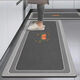 Mihou kitchen special floor mat for home use, water-absorbing, oil-absorbing and dirt-resistant floor mat, long non-slip and wear-resistant kitchen mat supports customization. Cute pet kitten-dark gray 50*80+50*160 style set