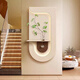 Shantoulin Village hydroponic green plants cream style porch decoration painting sandstone three-dimensional entrance corridor aisle hanging painting living room wall 40*80 layers of three-dimensional sandstone + glass vase + imitation 14757 regular model [without light]