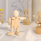 
Ailiyou Wooden ornaments Mini animal birthday gift Office decompression desktop decoration Creative cute student children Nordic style bedroom decoration Puppet clown