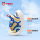 Babudou zapatos para niños pequeños de verano Mesh Mesh Caterpillar Zapatos funcionales para niñas zapatos para niños azules y blancos 22