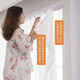 Xinfeiyu Velcro curtain gauze is light-transmitting and opaque, no need to punch holes to install bay windows, bedroom partitions, self-adhesive small window simple curtains, white - Venetian yarn - Velcro - free binding rope, width 0.7*1.0 height (including pleats) one piece