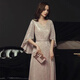 Noliti High-End-Abendkleid für Bankett Mode neuer Stil Noble Golden Light Luxus High-End-Nischen-Performance-Moderatorin weibliche Champagnerfarbe Long 2xl